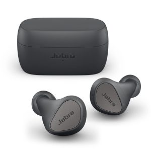 Jabra Elite 3 Bluetooth Truly Wireless In Ear Earbuds with Mic Noise Isolating with 4 Built-in for Clear Calls, Rich Bass, Customizable Sound, Mono Mode - Dark Grey