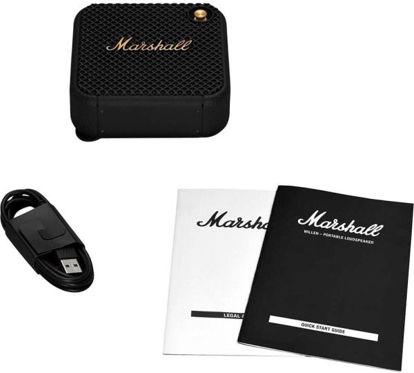 Marshall Willen 10 W Bluetooth Speaker (Black, Brass, Mono Channel)