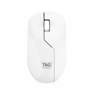 TAG WM600 Wireless Mouse | 1200 DPI Optical Sensor | 2.4 GHz USB Nano Receiver Connectivity | 10m Range | Ergonomic Design | Plug and Play Usage | Compatible with PC, Laptop, Mac (White)