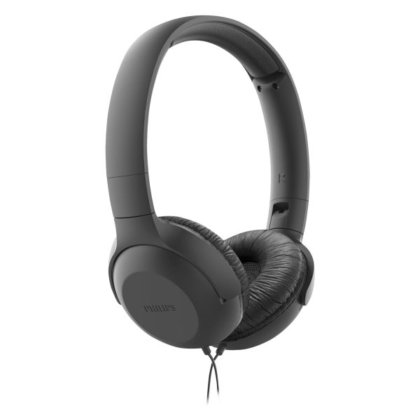 Philips Audio Upbeat Tauh201 Wired On Ear Headphones with Mic (Black)