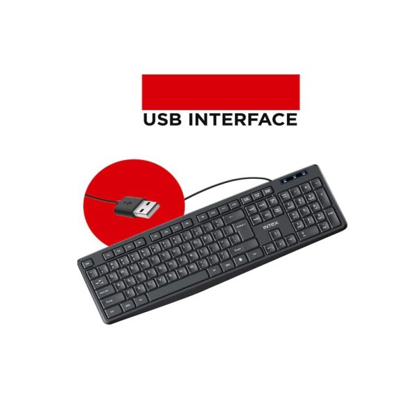 Intex Corona G Keyboard With With Checkered Design And Spill Resistant, Wired