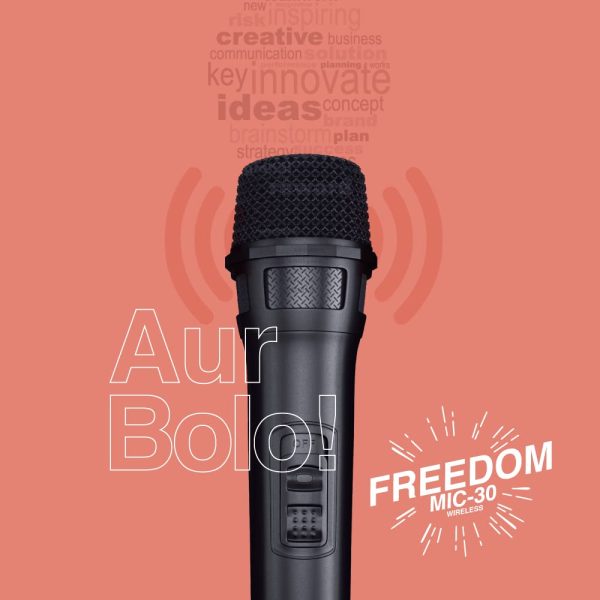 FINGERS Freedom Mic-30 Wireless Mic with 6.35 mm Receiver (7 hrs Battery Life | Ideal for Outdoors and Indoors)