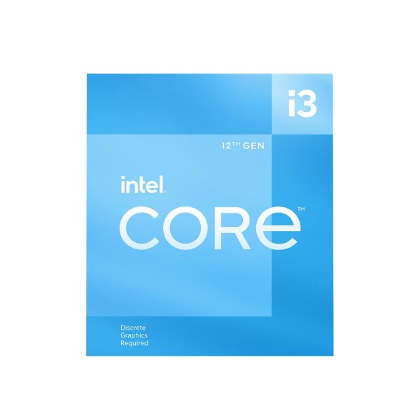 Intel Core i3 12100F 12th Gen Generation Desktop PC Processor 4 CPU with 12MB Cache and up to 4.30 GHz Clock Speed LGA 1700 Socket