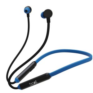 boAt Rockerz 103 Pro Bluetooth in Ear Neckband with Beast Mode(40Ms Low Latency), Enx Tech, ASAP Charge(Fast Charge), Upto 20Hrs Playback, Signature Sound, Bt V5.3 & Ipx4(Blue)