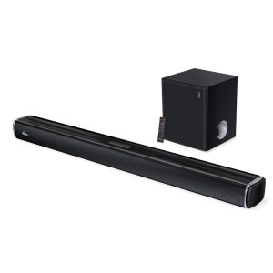 FINGERS Octane-100 Multimedia Sound Bar with Powerful 100 Watts, Subwoofer, Bluetooth, USB, AUX, Optical, HDMI ARC, Wall Mountable & Remote Control