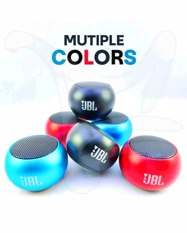 Mini Speaker Compatible with J.B-L Speaker Boost 4 Colourful Wireless Bluetooth Speaker, Mini Electroplating Round Steel, Random Colour (Pack of 1)