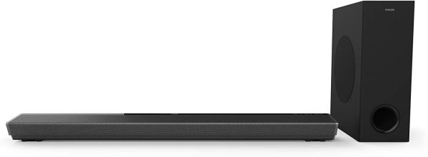 PHILIPS Audio Performance TAPB603 3.1CH 320W Dolby Atmos Soundbar with Wireless Subwoofer & Cinematic Sound (Black)