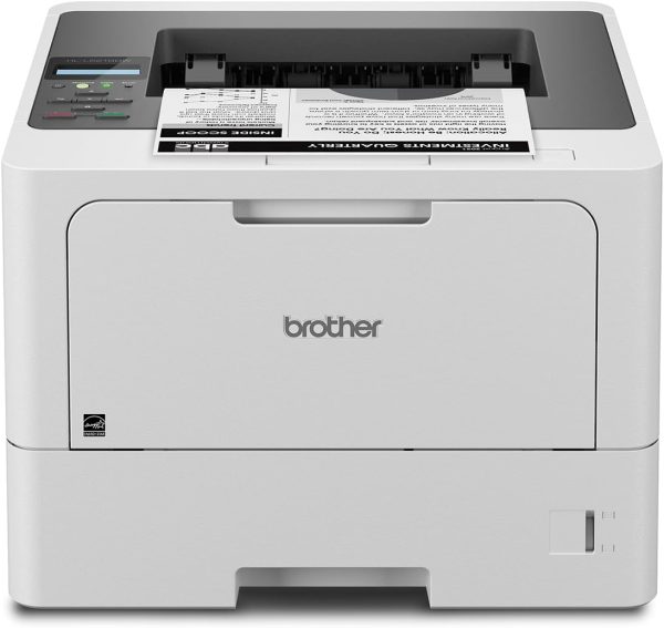 Brother HL-L5210DW Business Monochrome Laser Printer with Duplex Printing, Versatile Paper Handling, Wireless and Gigabit Ethernet Networking, and Mobile Printing