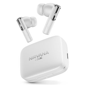 boAt Newly Launched Nirvana Ivy Truly Wireless In Ear Earbuds w/ 50dB Hybrid Active Noise Cancellation, 360º Spatial Audio, Dynamic Head Tracking,Hearables App Support & 50hrs Playback(Gunmetal White)