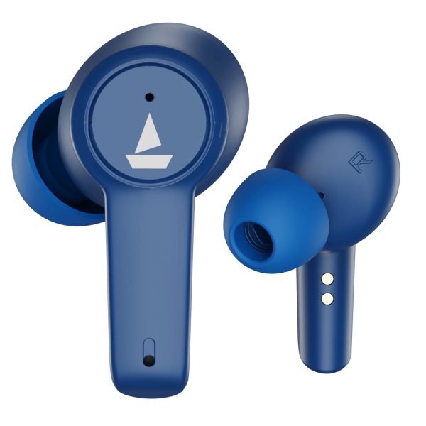 boAt Airdopes 411ANC in Ear TWS Earbuds with Active NoiseCancellation, Upto 17.5 Hours Playback and ASAP Charge(Blue Thnder)