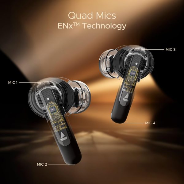 boAt Airdopes 141 ANC TWS in-Ear Earbuds w/ 32 dB ANC, 42 Hrs Playback, 50ms Low Latency Beast Mode, IWP Tech, Quad Mics with ENx, ASAP Charge & IPX5(Gunmetal Black)