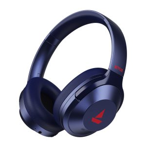 boAt Nirvana 751 ANC w/Hybrid Active Noise Cancelling, Up to 65 Hours Playtime, ASAP Charge, Ambient Sound Mode, Immersive Sound, Carry Pouch Bluetooth Wireless Over Ear Headphones(Blue)