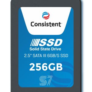 Consistent SSD 256GB 2.5 Inch SATA Internal SSD - Read: 550MB/s & Write: 500MB/s - Solid-State Drive 5 Year Warranty (256, GB)
