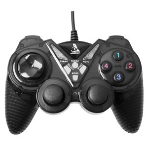 TAG Gamerz G20 USB Gamepad | Vibration Motor | Turbo Mode | Force Function Feedback | Ergonomic Design | Plug And Play High Performance Gaming Controller/Remote | Rubberized | Supports Windows (Black)