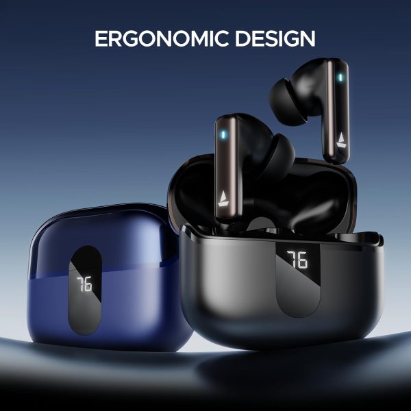 boAt Airdopes 121 Pro Plus w/ 100 Hours Playtime, 4 Mics w/ENx, 50ms Low-Latency Beast Mode, ASAP™ Charge, LED Indicator,IWP Tech, BT v5.3 & IPX5 Truly Wireless in Ear Ear Buds, Ear Buds TWS (Blue)