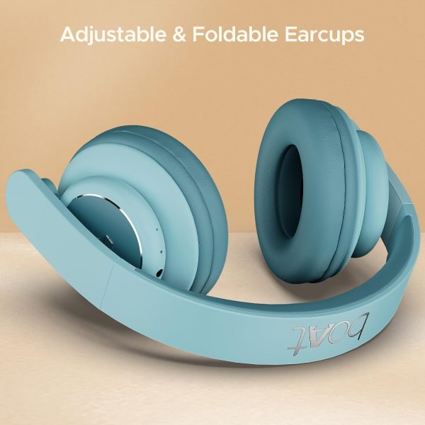 boAt Rockerz 450 Pro Bluetooth Wireless On Ear Headphones with Mic with 70 Hours Battery, 40Mm Drivers, Bluetooth V5.0 Padded Ear Cushions, Easy Access Controls and Voice Assistant(Aqua Blue)