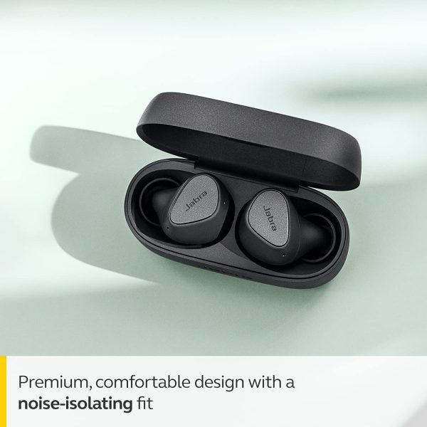 Jabra Elite 3 Bluetooth Truly Wireless In Ear Earbuds with Mic Noise Isolating with 4 Built-in for Clear Calls, Rich Bass, Customizable Sound, Mono Mode - Dark Grey