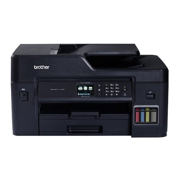 Brother MFC-T4500DW A3 Ink Tank Printer, Multifunction Print Scan Copy Fax, Auto Duplex, ADF, WiFi WiFi Direct LAN USB, Print Up to 6500 Pages in Black & 5000 in Color Each for(CMY), Free Installation