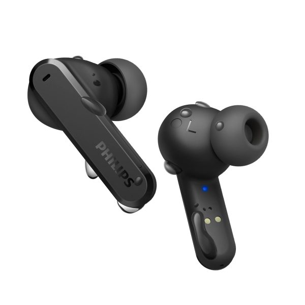 Philips Audio TWS Tat4506 Bluetooth Truly Wireless in Ear Earbuds with Mic with Active Noise Cancellation, 24 Hrs Playtime (6+18), Ipx4, Touch Controls, C-Type Charging (Black)