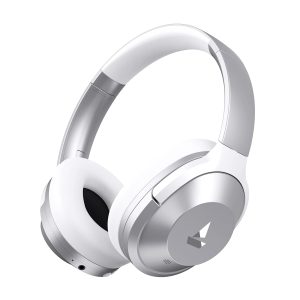 boAt Nirvana 751 ANC w/Hybrid Active Noise Cancelling, Up to 65 Hours Playtime, ASAP Charge, Ambient Sound Mode, Immersive Sound, Carry Pouch Bluetooth Wireless Over Ear Headphones(Sterling Silver)