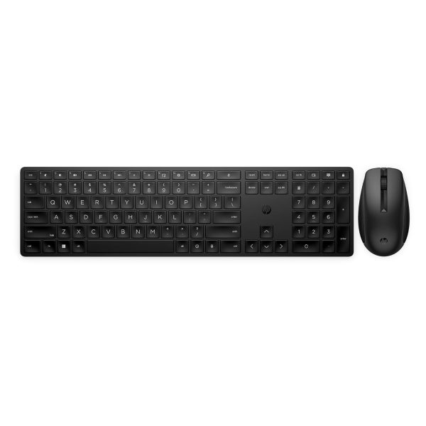 HP 650 Wireless Keyboard and Mouse Combo,Full Size; 3-Zone Layout Keyboard,19 Hot Keys, Tilt Adjustable Full Size; 3-Zone Layout Keyboard,4000 DPI Sensor, 3-Years Warranty