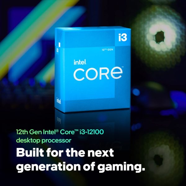 in Intel® Core i3-12100 Processor 12M Cache, up to 4.30 GHz LGA1700 Socket