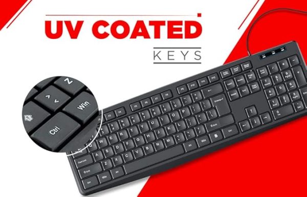 Intex IT-KB332 Genie Keyboard Wired Mouse Combo (Black)