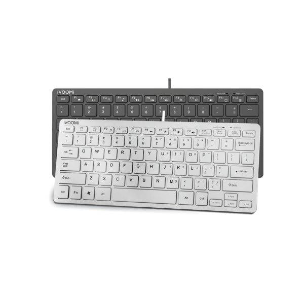 iVOOMi Venom Wired Keyboard II UV Printed Keys II Compatible with Win/Mac/Linux (Silver)