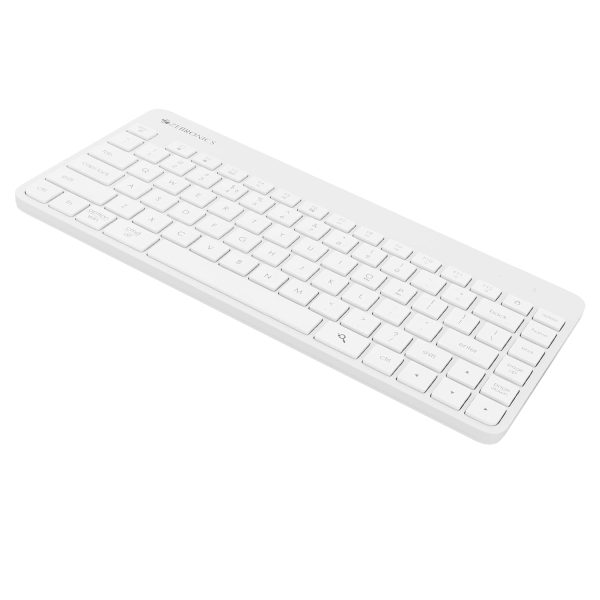 ZEBRONICS Companion 201 2.4GHz Wireless Keyboard & Mouse Combo, 83 Keys, AI Assist Key, 12 Integrated Multimedia Keys, 3 Button Mouse, 1600 DPI, High Precision, Silent Operation (White)