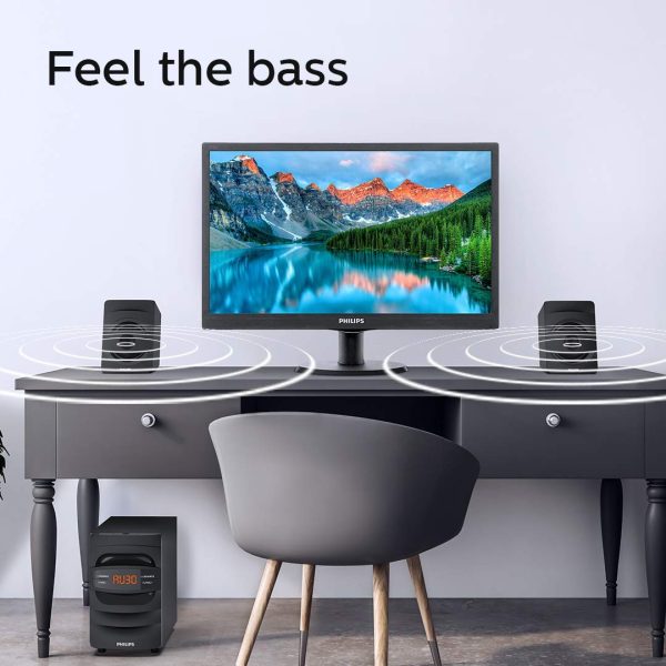 Philips Audio MMS2625B 2.1 Channel, Bluetooth connectivity, Wired Multimedia Computer Speaker - Black