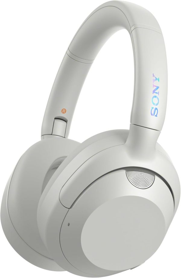 Sony ULT WEAR Wireless Noise Cancelling Headphones, Head Phones Made with Recycled Plastic Material, Boosted Bass with ULT Button, Thermo-Foaming Design for Comfort, Over-Ear Headphones (Off White)