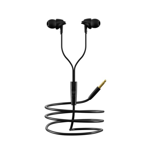 boAt BassHeads 100 in-Ear Wired Headphones with Mic (Black)