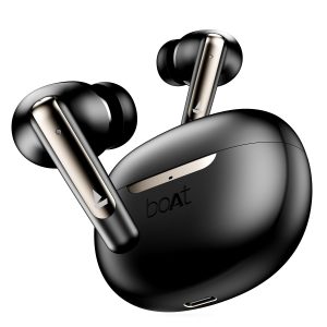 boAt Airdopes 141 ANC TWS in-Ear Earbuds w/ 32 dB ANC, 42 Hrs Playback, 50ms Low Latency Beast Mode, IWP Tech, Quad Mics with ENx, ASAP Charge & IPX5(Gunmetal Black)