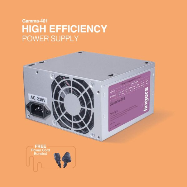 FINGERS Gamma-401 High Efficiency Power Supply SMPS (250 W Peak Power Delivery | with 8 cm Fan)