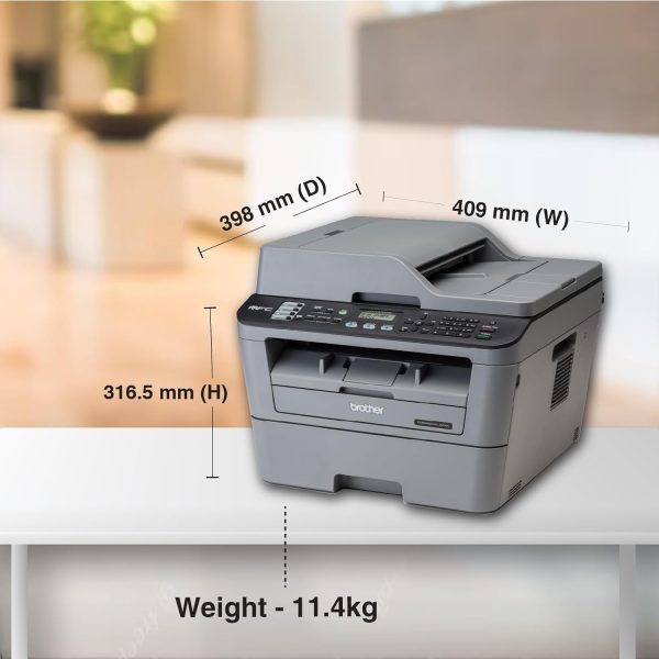 Brother MFC L2701DW Multi-Function Monochrome Laser Printer with Auto Duplex Printing & Wi-Fi