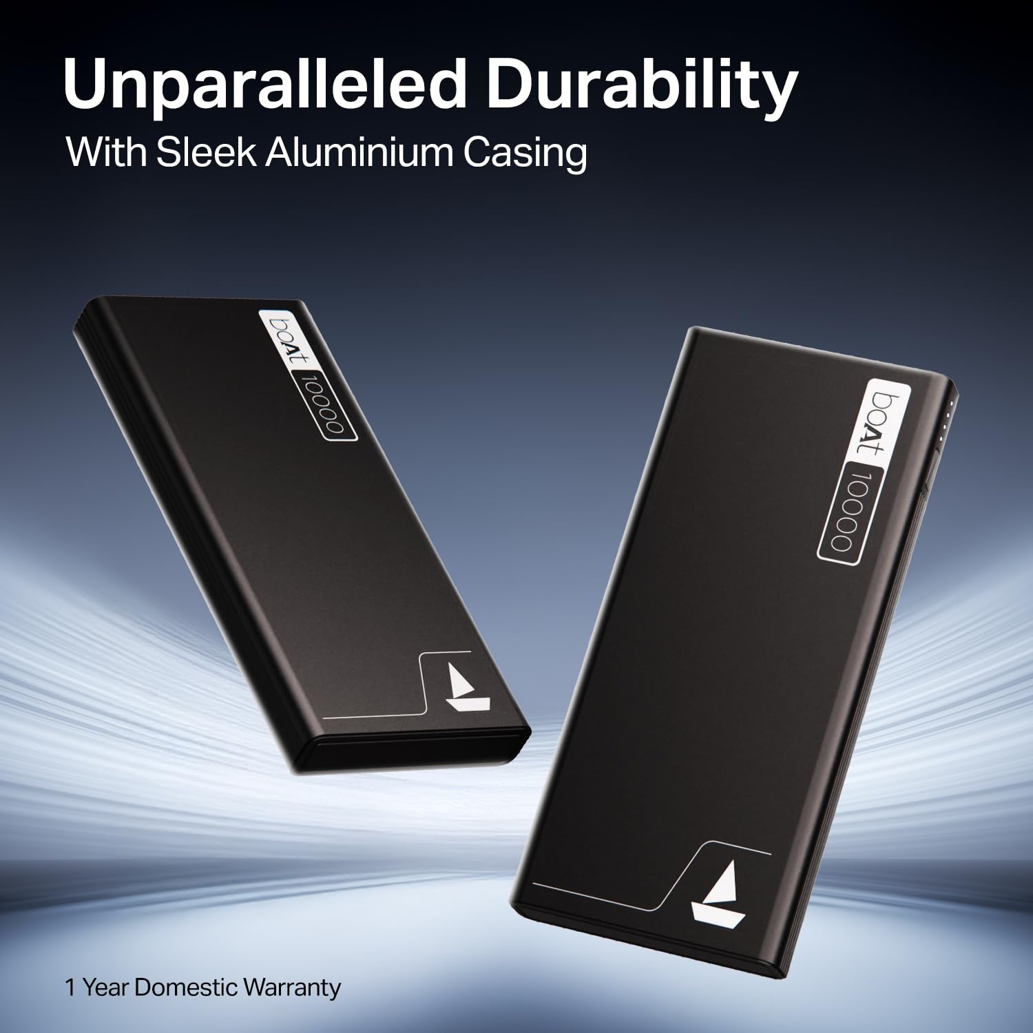 Boat Energyshroom PB300 10000 mAh 22.5W Fast Charging Power Bank (2X Output Ports, Supports Android,iPhone,Tablets,Earbuds) (Carbon Black)