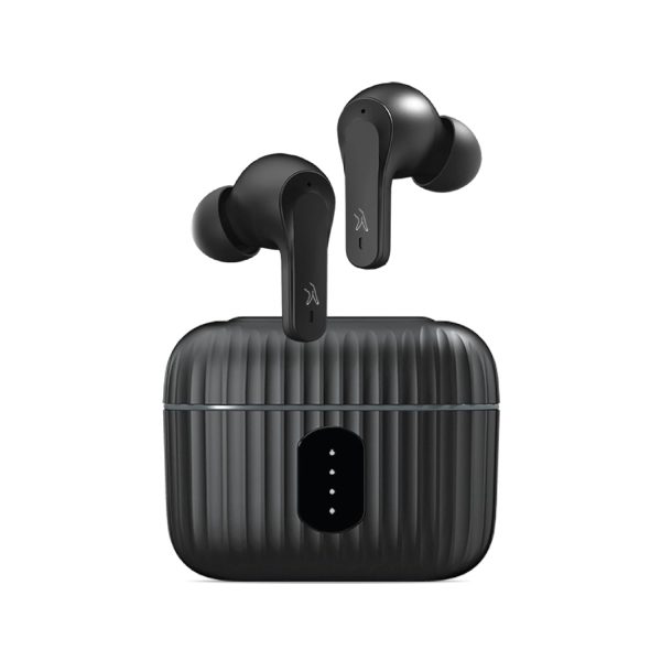 FINGERS EarTunes-5 in Ear Earbuds [ 24-hours Total Playtime, IPX4 rating, Built-in Mic with SNC™ (Surround Noise Cancellation) Technology, Voice Assistant, Touch Controls] (Matte Black)