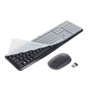 iVOOMi Spice IV-101KMC Wireless, Spill Resistant, Plug & Play Keyboard & Mouse Combo, Black