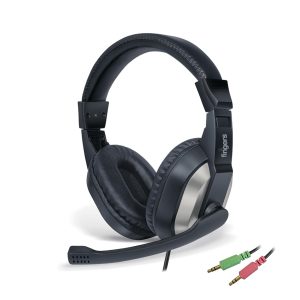 FINGERS F10 Wired On Ear Headphone with Mic, Black + Slate Grey