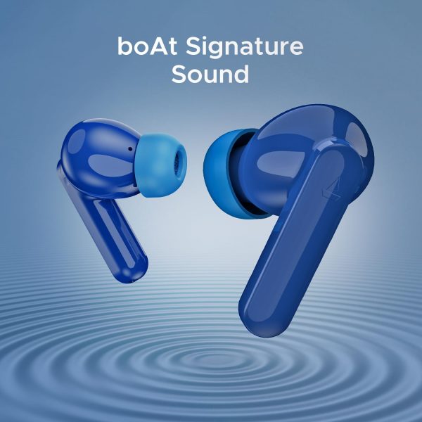 boAt Airdopes Ultra Plus TWS in Ear Earbuds with 50 HRS Playback, 4-MIC ENx Technology & ASAP Charge(Sporty Blue)