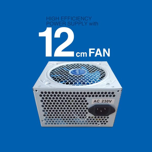 FINGERS Gamma-12-407 High Efficiency Power Supply SMPS (450 W Power Delivery | Bundled with 12 cm fan)