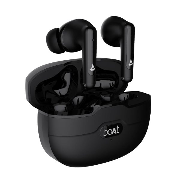 boAt Airdopes Unity ANC TWS in Ear Earbuds with Up to 50 Hours Total Playback, ANC Upto 32 dB, Dual Mics with ENx Tech, IPX5 Rating, IWP Tech and ASAP Charge(Black)