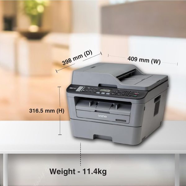 Brother MFC L2701D Multi-Function Monochrome Laser Printer with Auto Duplex Printing