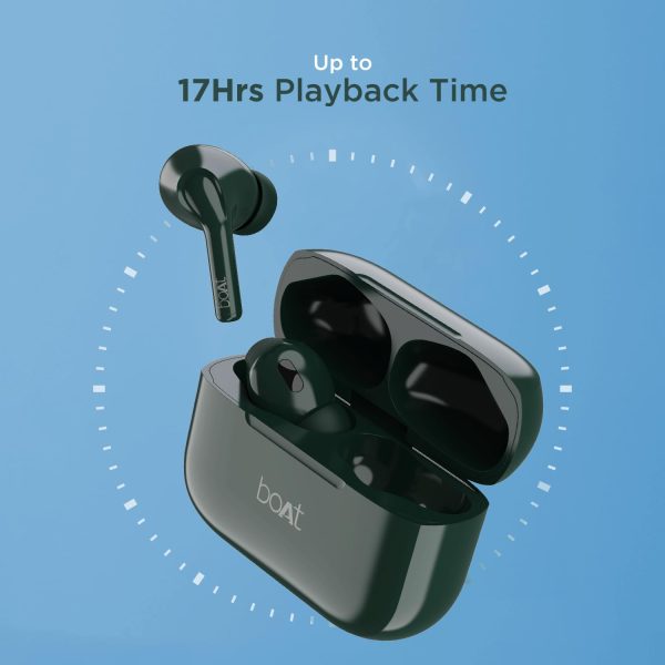 boAt Airdopes 161 in Ear Earbuds(Olive green)