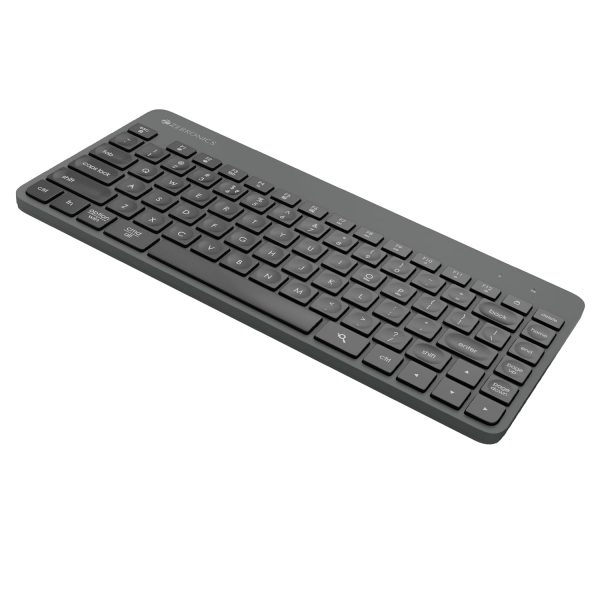 ZEBRONICS Companion 201 2.4GHz Wireless Keyboard & Mouse Combo, 83 Keys, AI Assist Key, 12 Integrated Multimedia Keys, 3 Button Mouse, 1600 DPI, High Precision, Silent Operation (Black + Grey)