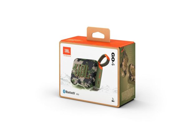 JBL Go 4, Wireless Ultra Portable Bluetooth Speaker, Pro Sound, Vibrant Colors, Water & Dust Proof, Type C (without Mic, Squad)