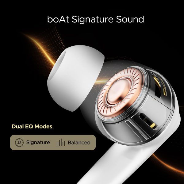 boAt Airdopes 141 ANC TWS in-Ear Earbuds w/ 32 dB ANC, 42 Hrs Playback, 50ms Low Latency Beast Mode, IWP Tech, Quad Mics with ENx, ASAP Charge & IPX5(White)