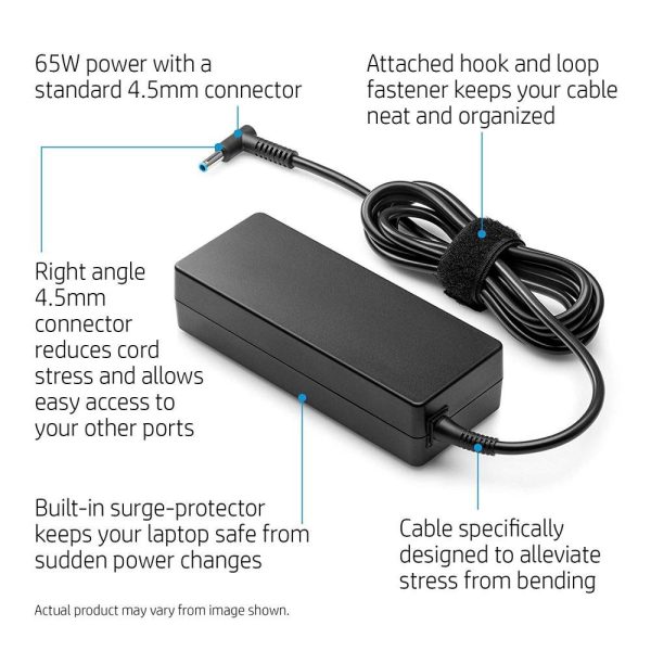 HP 65W 7.4mm Adapter Charger for Laptops and Notebooks (Without Power Cord)