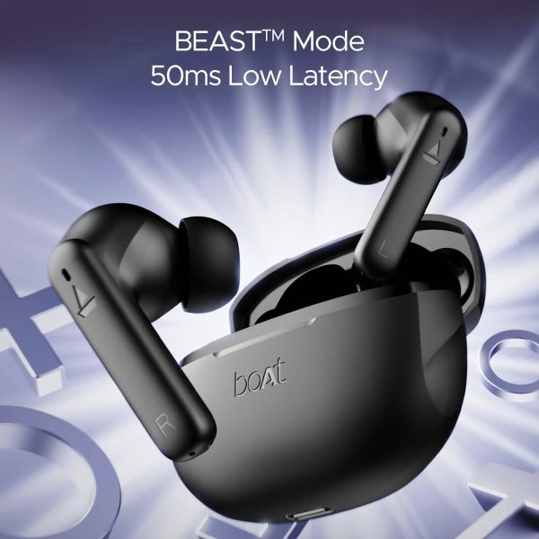 boAt Airdopes 170 TWS Earbuds with 50H Playtime, Quad Mics ENx™ Tech, Low Latency Mode, 13mm Drivers, ASAP™ Charge, IPX4, IWP™, Touch Controls & BT v5.3(Classic Black)