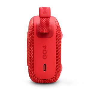 JBL Go 4, Wireless Ultra Portable Bluetooth Speaker, Pro Sound, Vibrant Colors, Water & Dust Proof, Type C (Without Mic, Red)